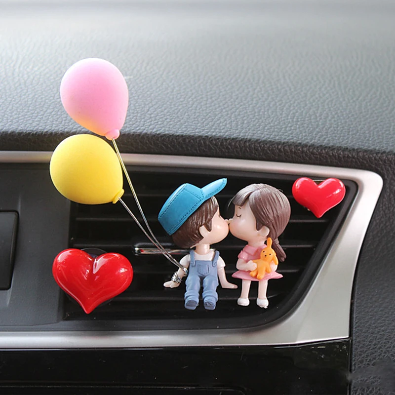 

Creative Couple Decoration Car Air Outlet Perfume Clip Aromatherapy Air Conditioning Decoration Car Accessories Cute Decoration