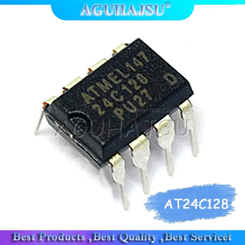 10pcs/lot AT24C128A AT24C128 DIP-8 | Электронные компоненты и принадлежности