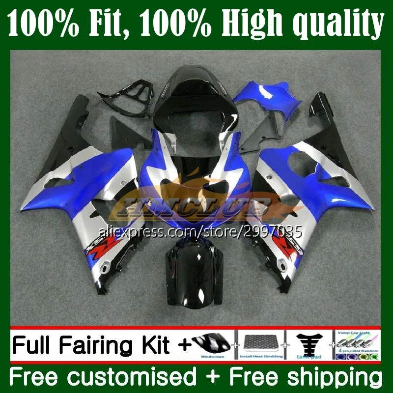 

Injection For GSXR 1000 CC GSX-R1000 GSXR1000 1000CC K2 16No.3 GSX R1000 2000 2001 2002 GSXR-1000 00 01 02 Fairing Blue silvery