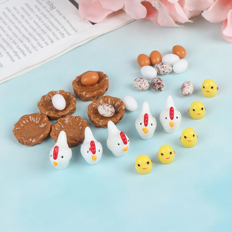 1/5 шт. моделирование Еда куры утки яиц миниатюрный ролевые игры Кухня игрушки