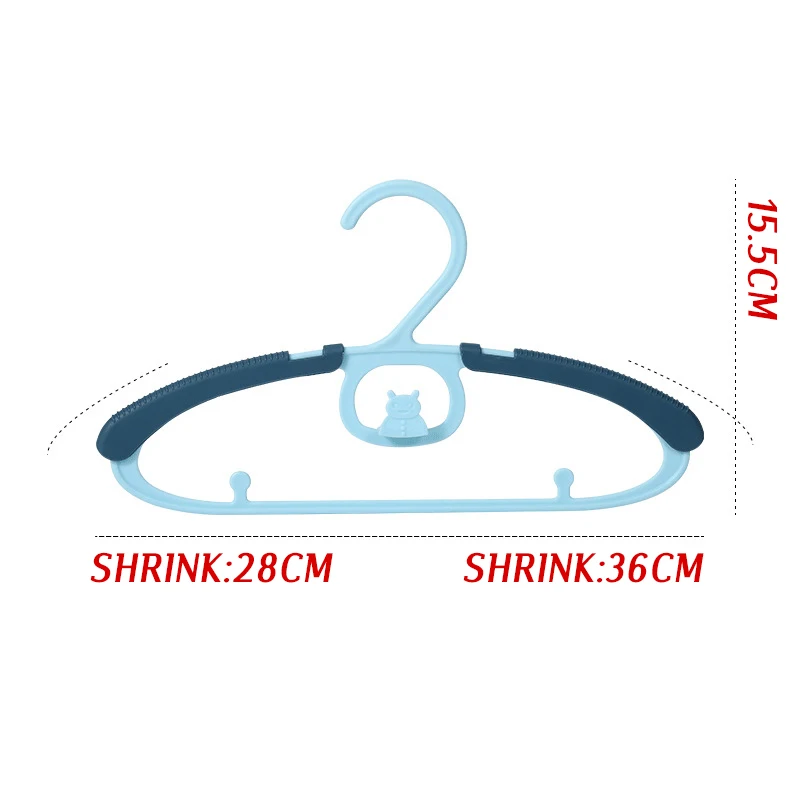 

5pcs Baby Clothes Hanger Flexible Racks Plastic Clothing Display Kids Hangers Unmarked Children Coats Hanger Organizer