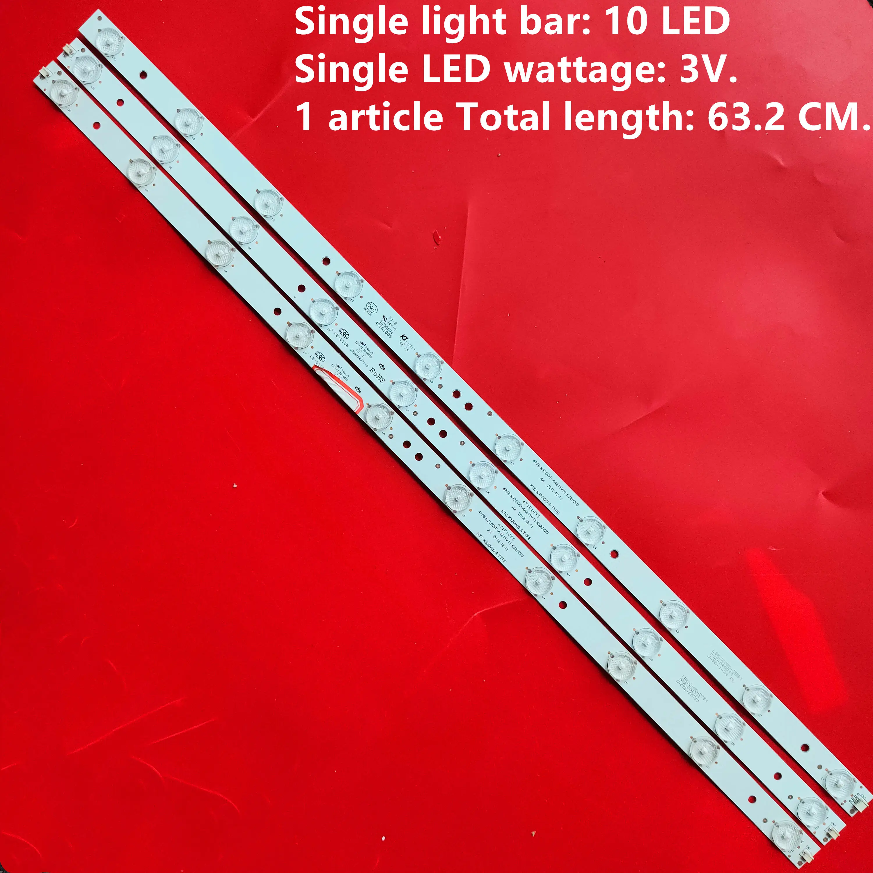 3 шт. Skyworth LE32D99 32E61HR TCL светильник бар 471R1055 4708 K320WD A4211V01 A4211V11K320WD|Светодиодные ленты| |