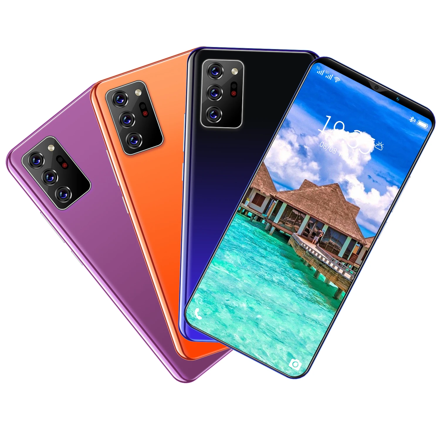 

2021 6.1inch Note30 Plus Unlocked 5G Global Version Smartphone Android 10 Core 6 GB 128 GB Cell Phones 13MP+24MP 4800mAh MTK6889