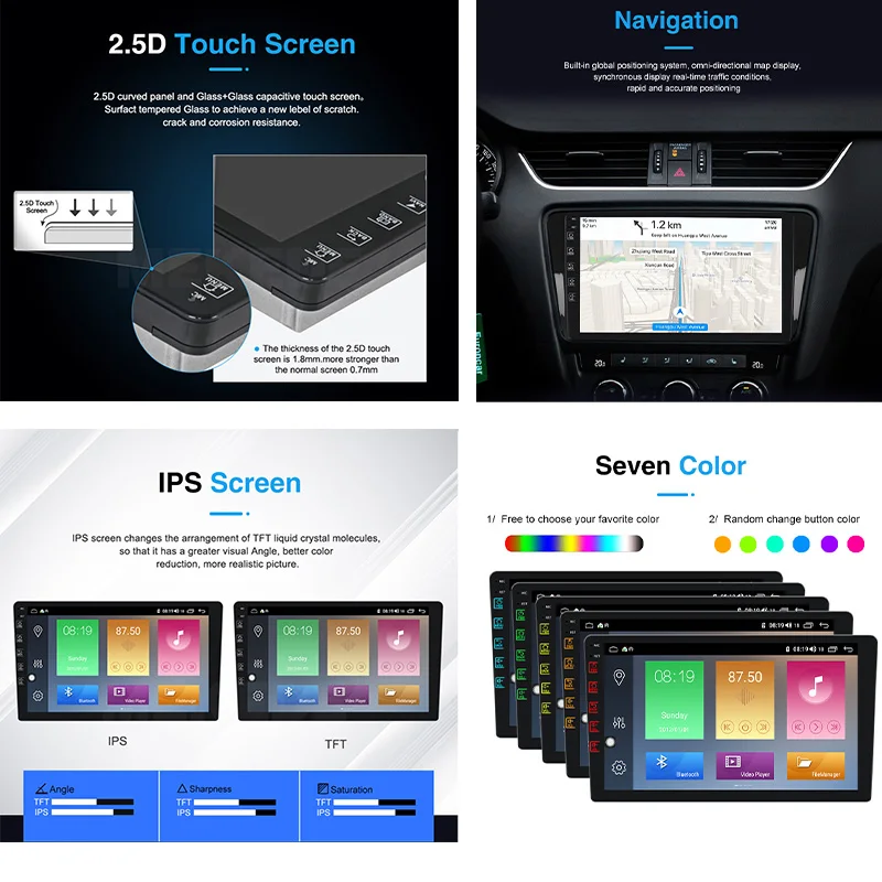 Автомобильный мультимедийный плеер 2din Android 10 GPS радио для Suzuki Jimny 2019 Wi-Fi BT 4 + 64 ГБ 4G