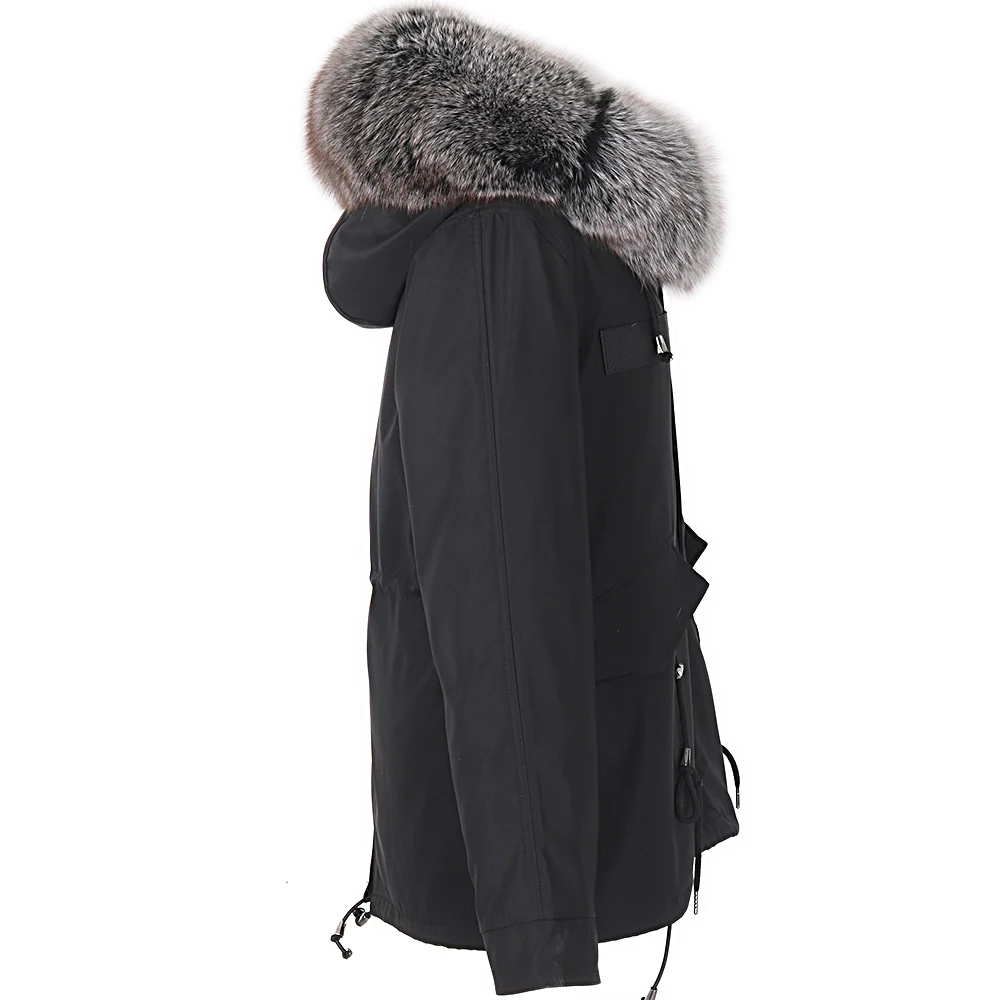 short winter jacket women parka real fur coat waterproof big natural fox fur collar hooded rabbit fur liner streetwear
