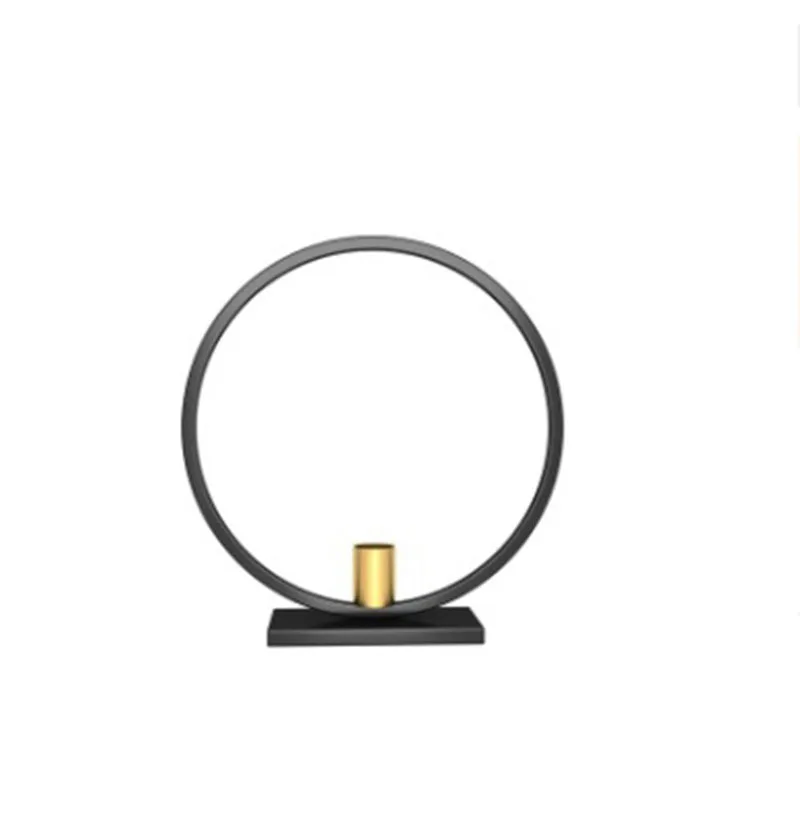 Круглый геометрический Железный подсвечник золотые подсвечники металлические