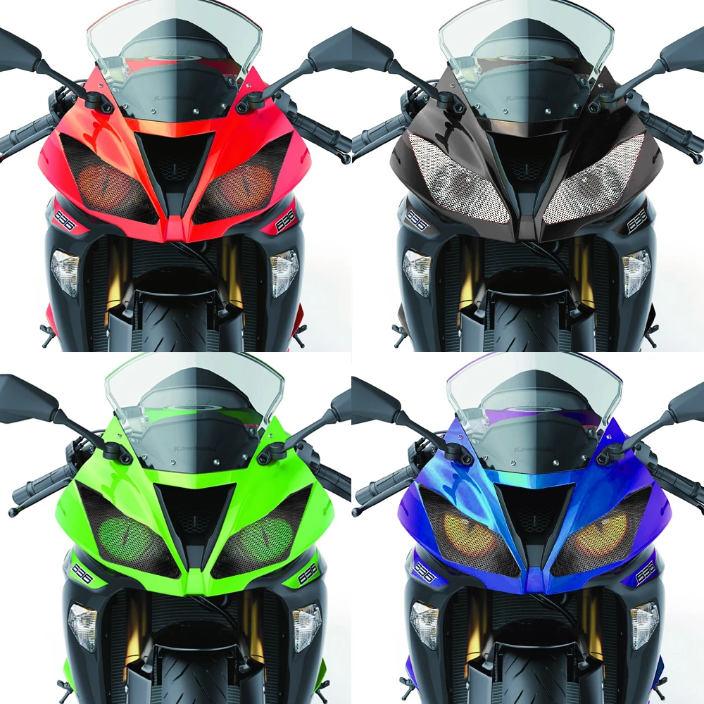 Для KAWASAKI NINJA300 NINJA250 NINJA 250 300 Мотоцикл 3D передний обтекатель наклейки для фар защита