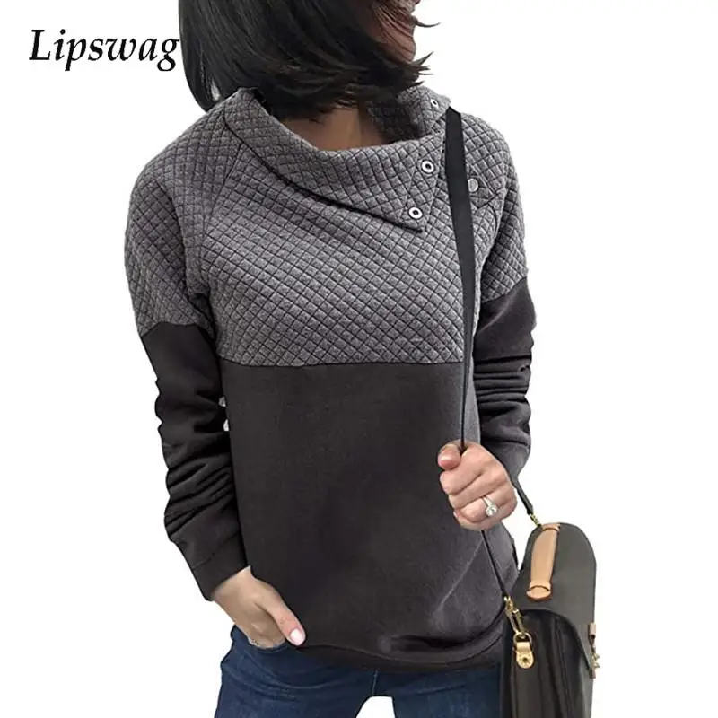 

Женский свитшот на пуговицах, повседневный пуловер с длинным рукавом, винтажный свитшот в стиле пэчворк, зима 2021