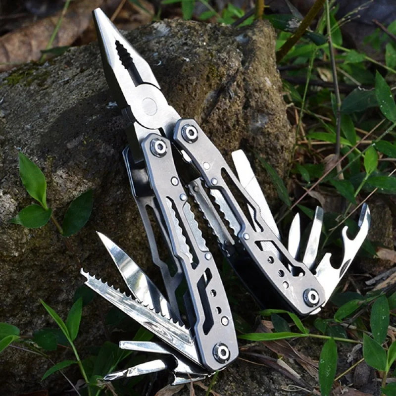 

Multifunction Stainless Steel Multi-tool Pocket Knife Pliers Folding Pliers Mini Portable Folding Pliers T4025 Multifunctional