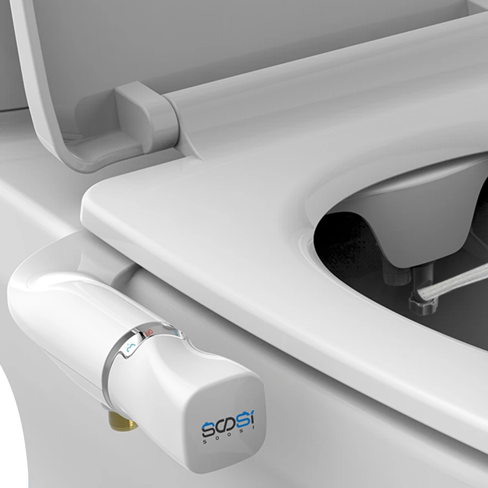 soosi bathroom accessories slim toilet seat bidet attachment wash ass dual nozzle pressure easy installation free global shipping