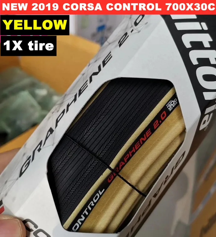 Vittoria Corsa G+ Competition Graphene 2,0 700x25 Black Tan 320 TPI шины для дорожного велосипеда - Цвет: CONTROL yellow 30C