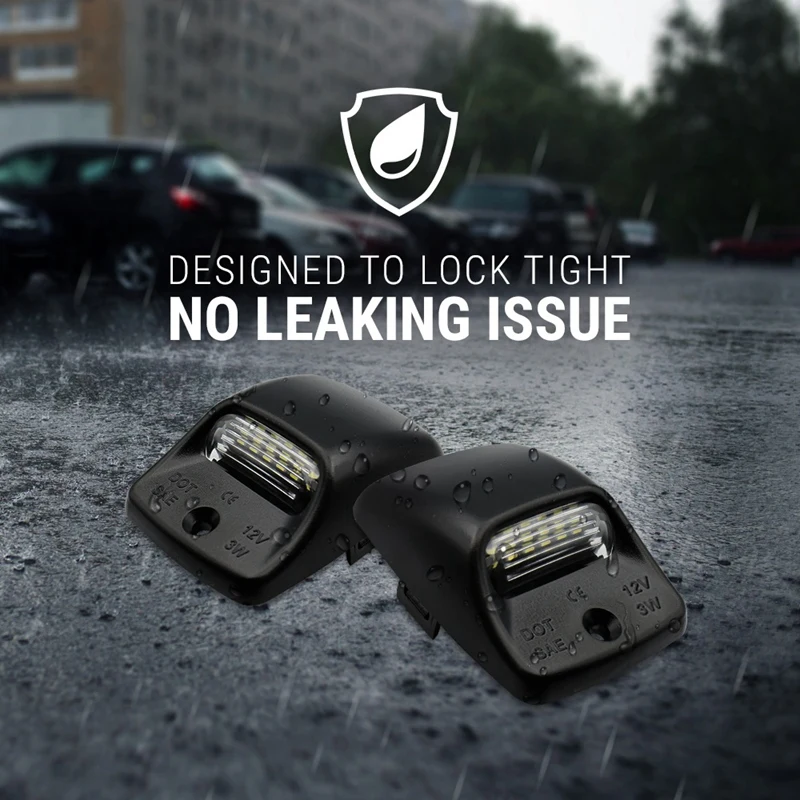 

DHBH-For Toyota Tacoma 2005-2015 White Led Tag License Plate Light Bulbs Assembly