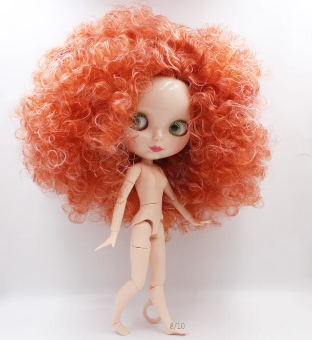 Обнаженная кукла Blyth тяжелые Имбирные короткие вьющиеся волосы |Куклы| |