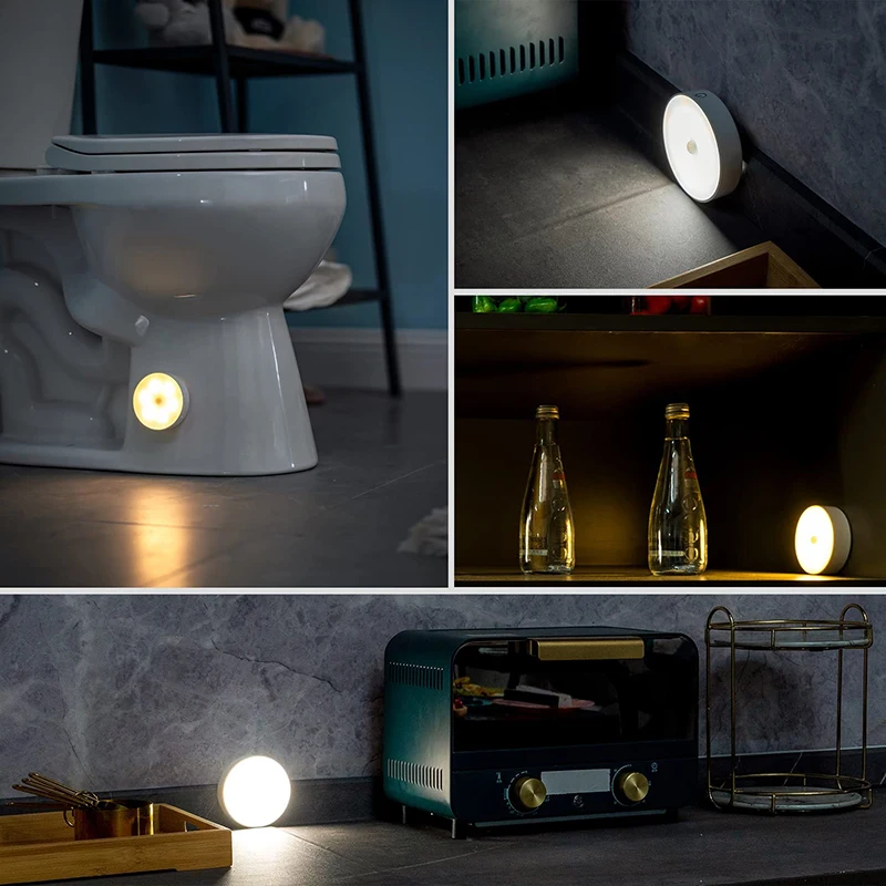 Светодиодный ночник с датчиком движения лампа для спальни кабинета прикроватный