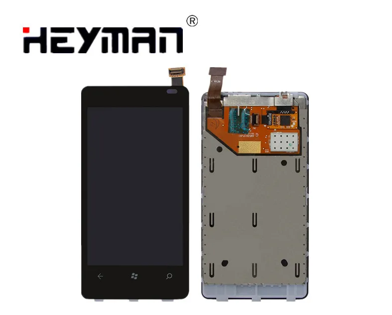ЖК экран в сборе для Nokia 800 Lumia дисплей дигитайзер стеклянная панель передний и