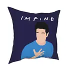 Наволочки на подушку I'm Fine, наволочки на подушку с принтом друзья, ТВ-шоу, Росс, Геллер, декоративные Наволочки на молнии для дивана, 45x45 см