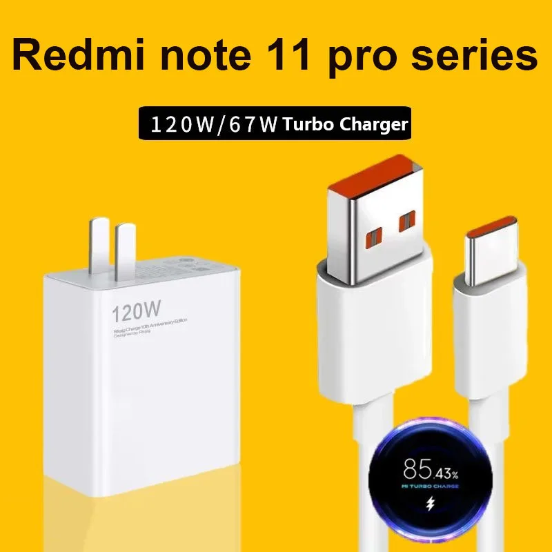 

Новинка зарядное устройство Xiaomi 120 Вт турбо зарядное устройство Быстрая зарядка мощность для Redmi Note 10/K30/K40/10X/Mi 11 Pro 10S кабель Mi Type-C для ноутбук...