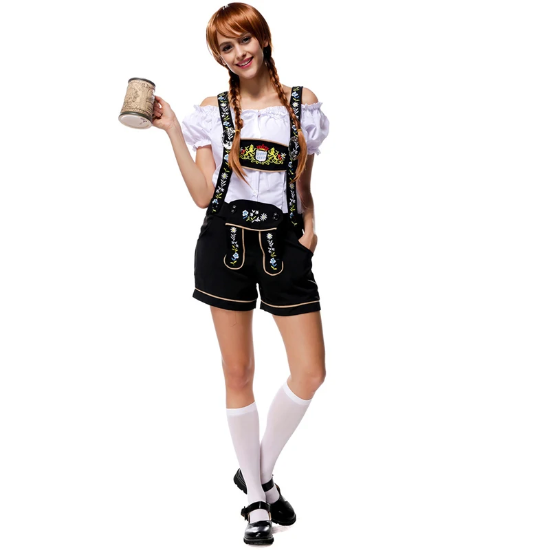 Женский карнавальный костюм Lederhosen Dirndl Клубная одежда вечернее платье для