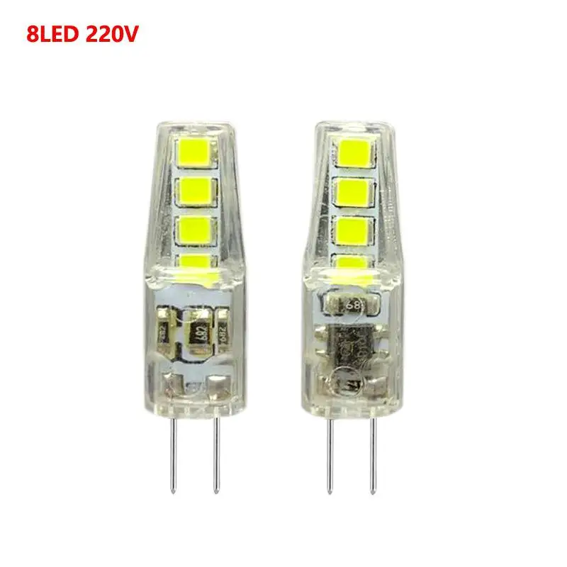 G4 светодиодный лампы кукурузы AC/DC12V220V 2 Вт 3 Цвета затемнения высокой Яркость