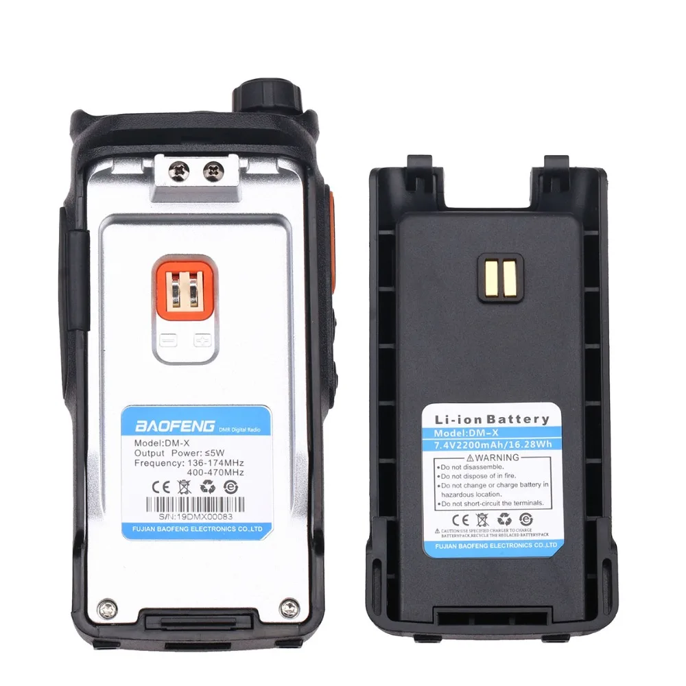 Оригинальный литий ионный аккумулятор для рации Baofeng 7 4 В 2200 мА · ч GPS DMR Digitale analigico
