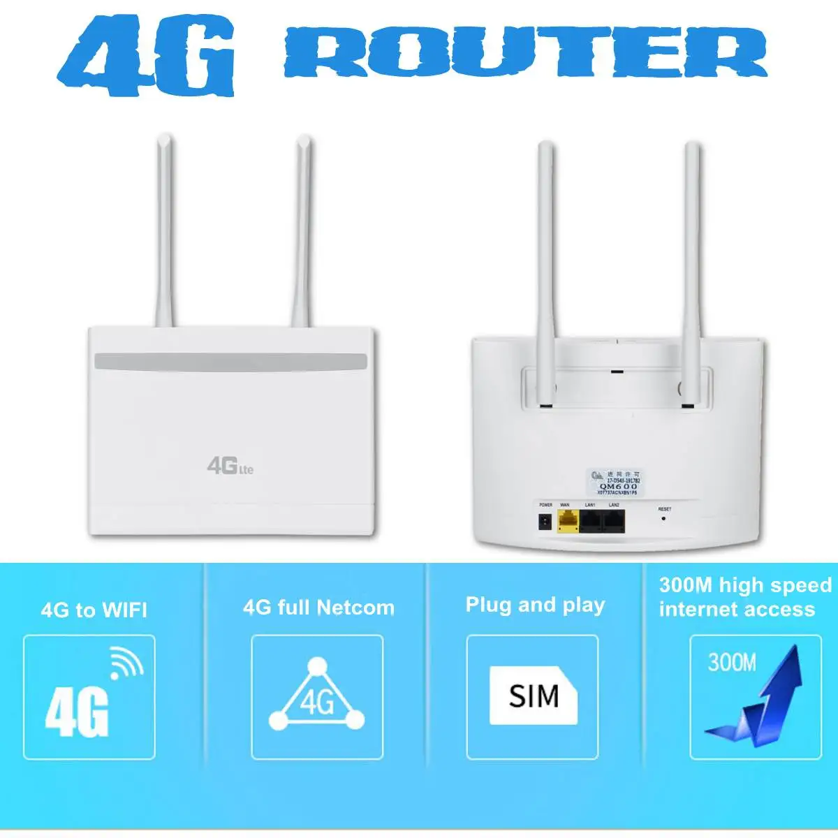 3g/4G беспроводной wifi маршрутизатор 300 Мбит/с 4G LTE CPE Модем wifi Router с слотом для sim-карты PK B310, B315, B593, B525, E5186