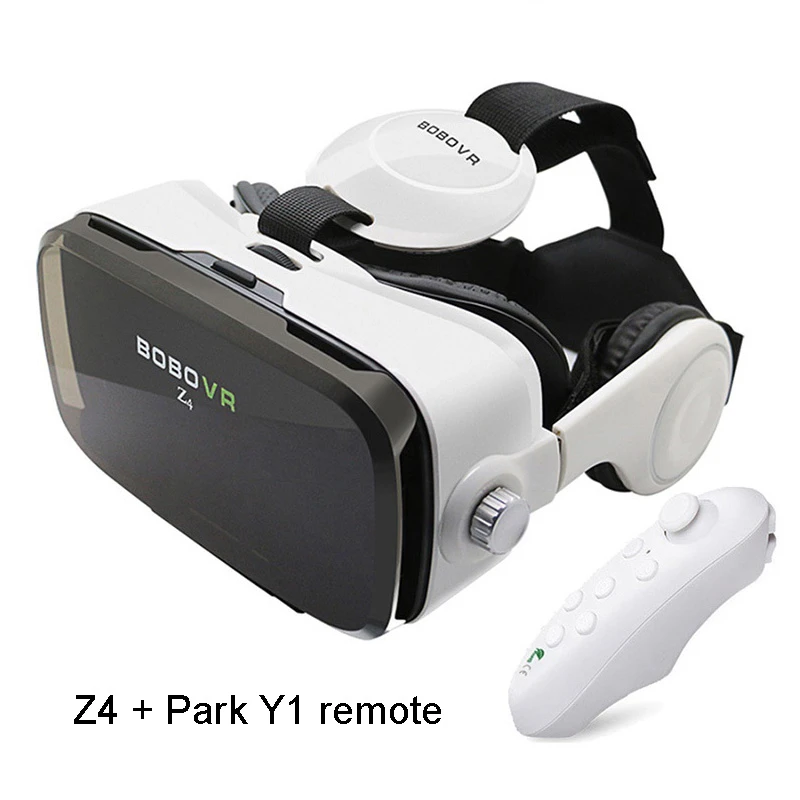 White Y1 Remote Горячая Распродажа Bobovr Z4 кожаный 3d картонный шлем виртуальной реальности Гарнитура для очков виртуальной реальности стерео Bobo Vr для 4-6 'мобильного телефона - Цвет: White Y1 Remote