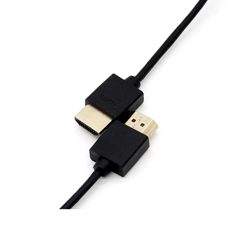 Сверхмягкий тонкий кабель с HDMI штекер на OD 3 0 мм и мини 2k * 4k hd @ 60 Гц светильник