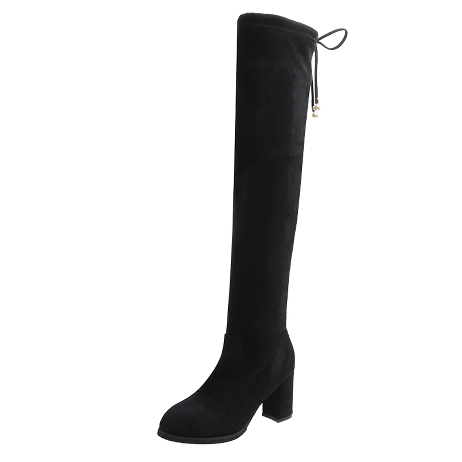 

Boots Long Knee Winter Boots Female Shoes Cotton Autumn Sexy Women Ladies High Heel Warm Elasticity Insert Height Women’s Boots