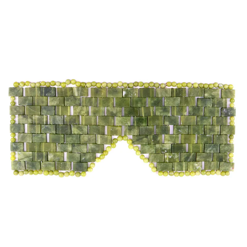 Маска для глаз Нефритовая с натуральным камнем расслабляющий массажер против