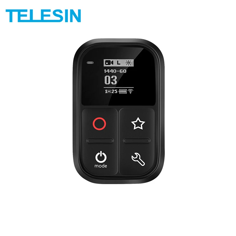 

Telesin 80m wireless remote controller OLED Self-luminous Screen For GoPro Hero 8 7 6 5 3 + 4 Session camera remote control set