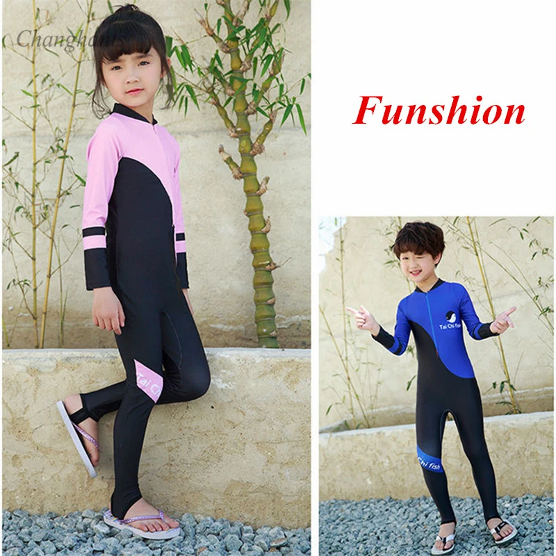 Слитный купальник для девочек 2 14 лет розовая черная детская одежда серфинга с