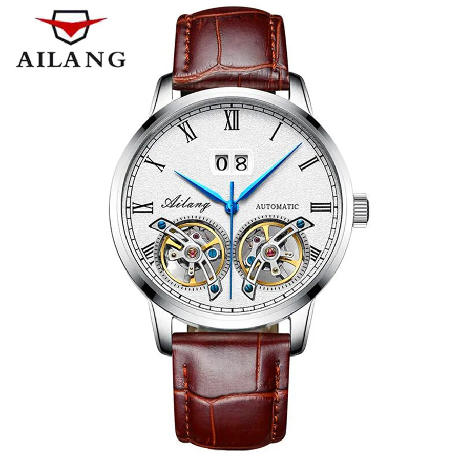 

AILANG Atmospheric Men's Watch Fully Automatic Mechanical Waterproof Double Tourbillon Sports Business Formal Genuine Watch 8821