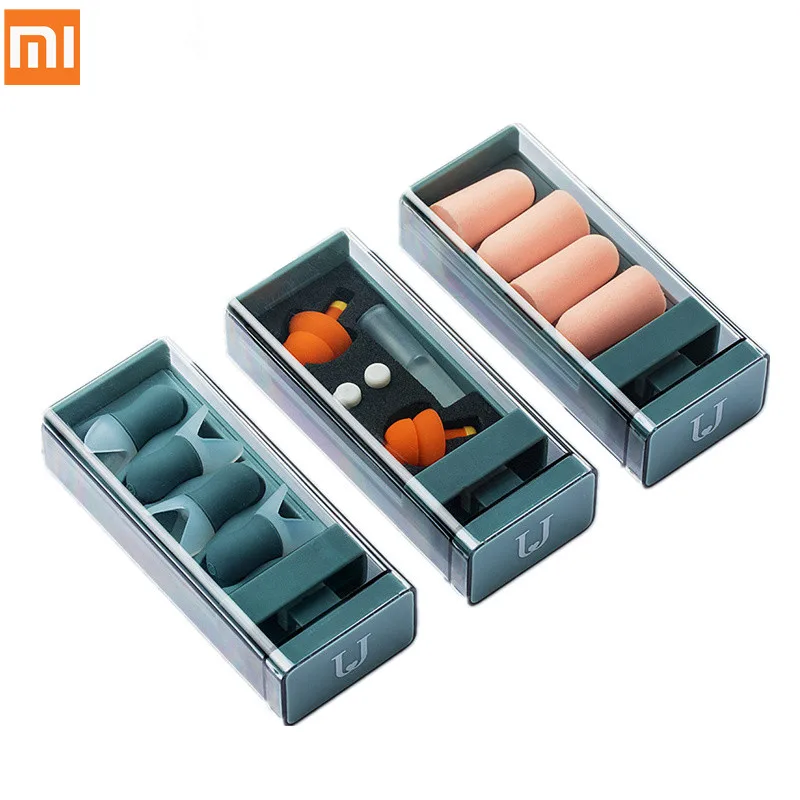 Xiaomi Jordan&Judy затычки для ушей, удобные многоразовые затычки для ушей, звуконепроницаемые затычки для ушей для сна, самолета, шумоподавление