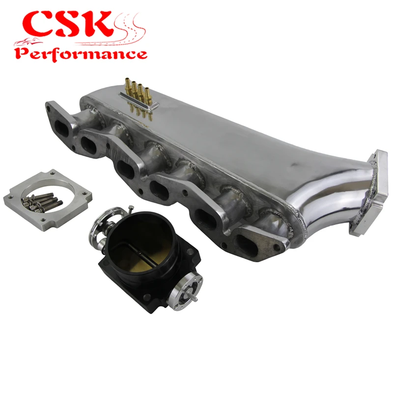 Впускной коллектор + 90 мм Корпус дроссельной заслонки подходит для Тойота Супра