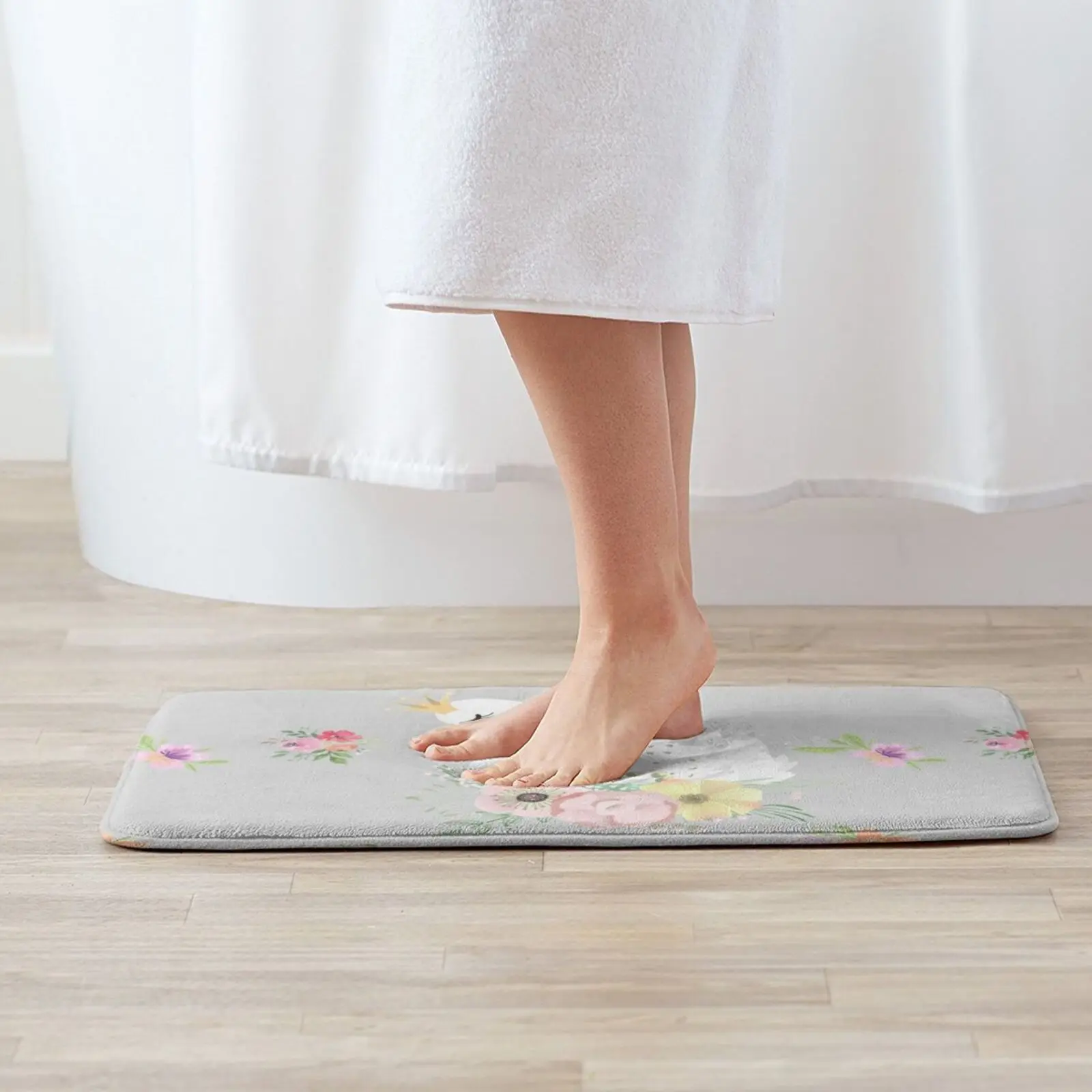 Маленький лебедь цветочный коврик подушка мягкий озеро с короной цветы