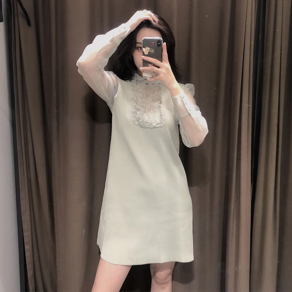 

Organza knitted dress