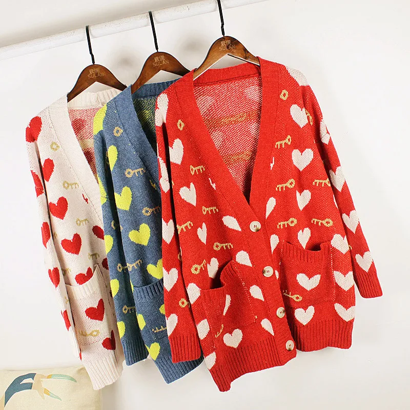 Свитер для женщин осень 2019 Элегантные вязаные кофточки с рисунком в виде