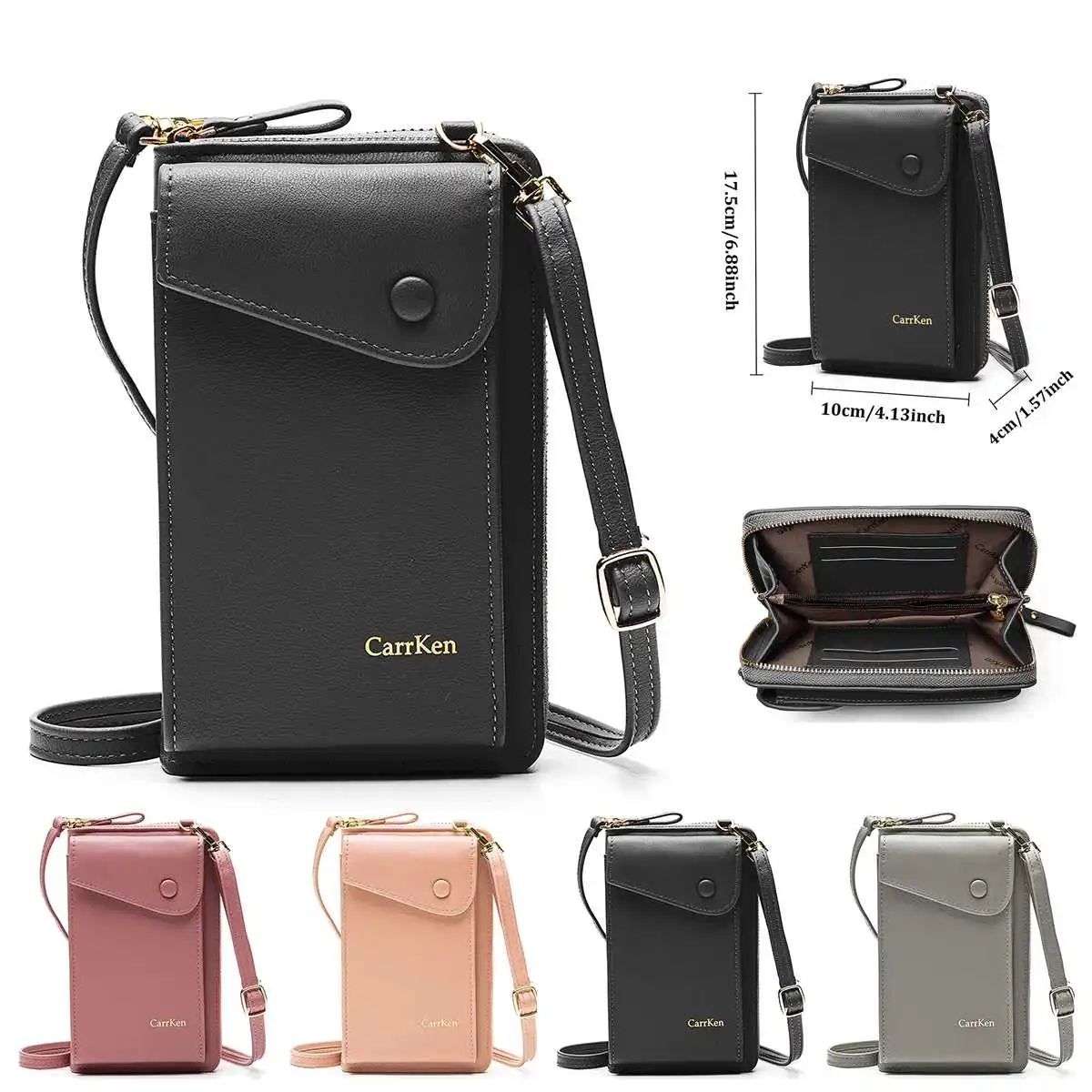 

2022 New Ladies Crossbody Bags Stylish Women Leather Wallet Cute Small Coin Purse Mini Shoulder Bag Travel Clutch Bag Phone Bag