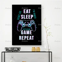 gaming boys wall art canvas painting pictures video game geek art posters and prints wall pictures gamer gift gaming room decor