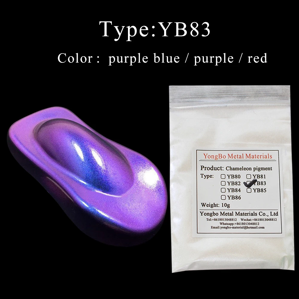 [YB83] пигмент хамелеон блестящий жемчужный порошок для ногтей набор блесток
