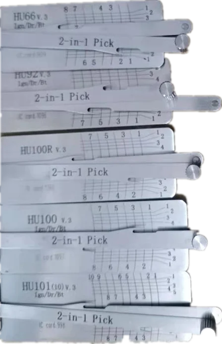 Слесарный инструмент LISHI 2 в 1 слесарный HU43 hu46 hu49 hu56 hu58 hu64 hu66 hu83 hu87 hu92 hu100 hu101 hu100R HYN11