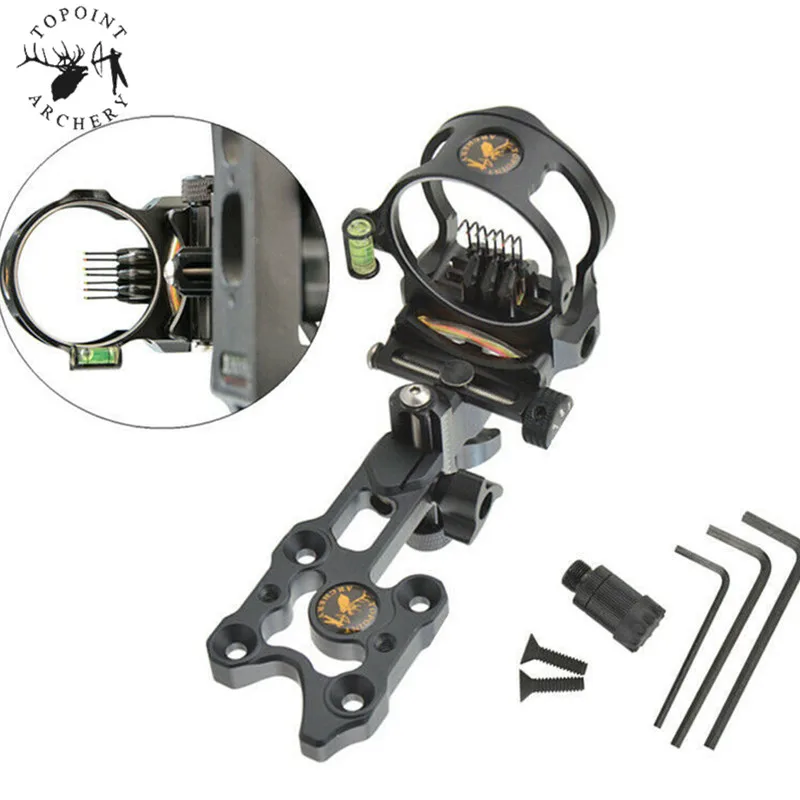 Соединение лук прицел микро Регулируемый Оптическое волокно 7 Pin. 019 ''прицел