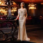 Серебряные стразы от Couture, Длинные вечерние платья с бахромой и бисером, роскошное строгое вечернее платье