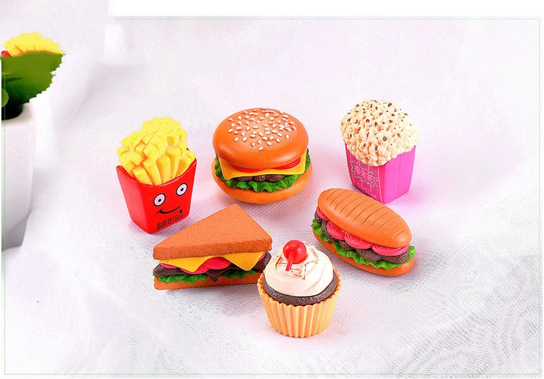 6 шт. Ресторан поддельный картофель фри гамбургер еда ребенок мальчик девочка