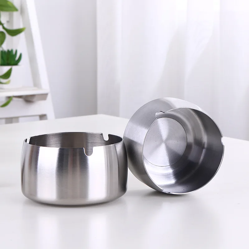 Пепельница из нержавеющей стали для дома гостиной офисная металлическая