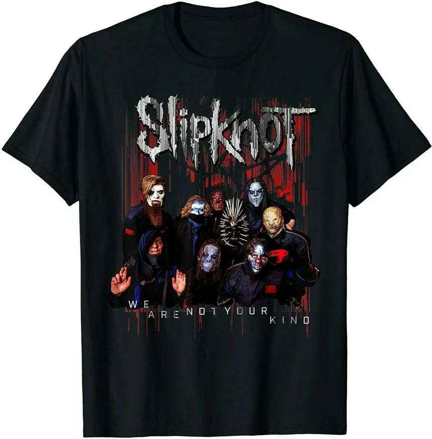 Slipknot мы не ваш вид красная группа футболка Бесплатная доставка футболка|Мужские