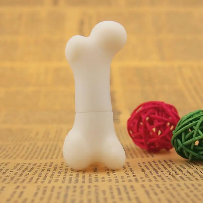 USB флеш накопитель с изображением милой собаки кости 128 Мб 32 ГБ 64 флешка внешний