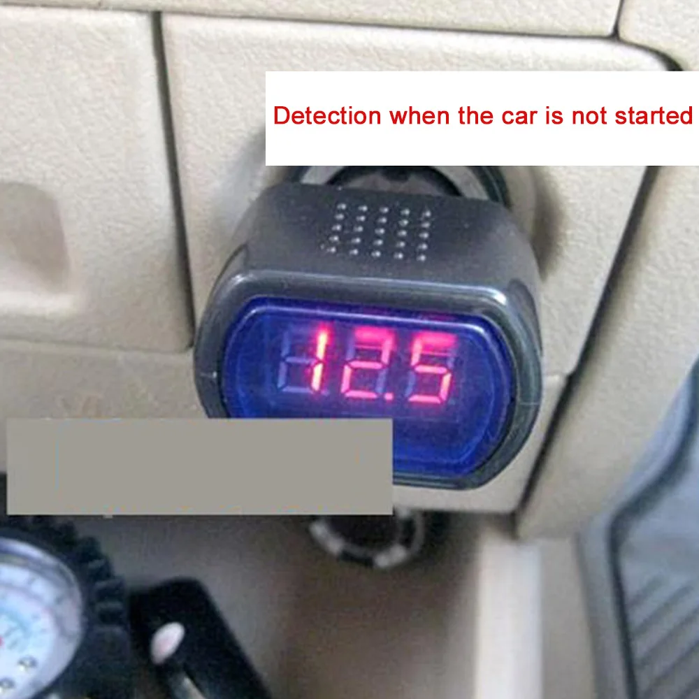 Прикуриватель вольтметр портативный цифровой монитор Автомобильный тестер ЖК