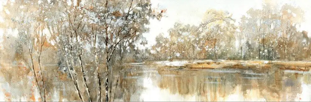 Абстрактная картина на холсте QIPINGART  серая