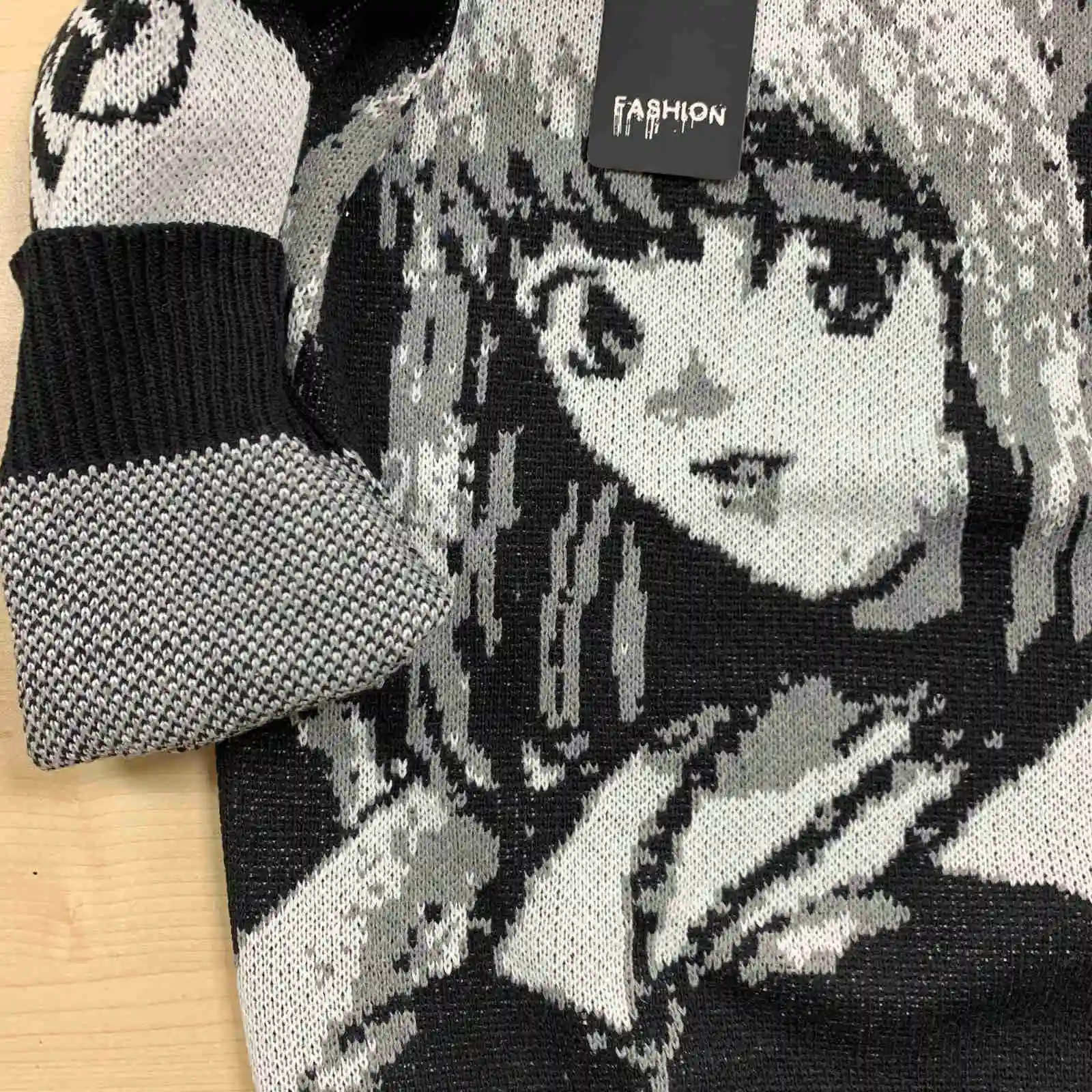 Su&eacute;ter de Anime de Hip Hop con estampado de Death Notes, ropa de calle de punto para Cosplay, disfraz de Amane, Jersey Sexy de punto-5